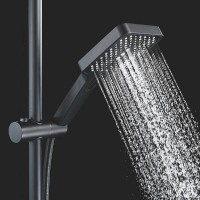 Душевая система Shevanik S6136H, цвет черный матовый