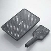 Душевая система Shevanik S6136H, цвет черный матовый