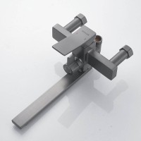 Душевая система Shevanik S6136T, вороненая сталь, gunmetal
