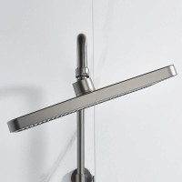 Душевая система Shevanik S6136T, вороненая сталь, gunmetal