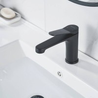 Смеситель для раковины Shevanik S6201H, цвет черный матовый