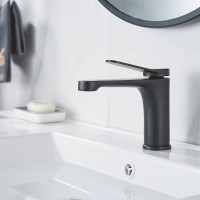Смеситель для раковины Shevanik S6201H, цвет черный матовый