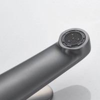 Смеситель для раковины Shevanik S6201T, вороненая сталь, gunmetal