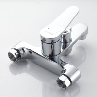 Смеситель для ванны и душа Shevanik S6202, с душевым гарнитуром, цвет хром