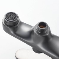 Смеситель для ванны и душа Shevanik S6202T, с душевым гарнитуром, вороненая сталь, gunmetal