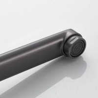 Смеситель для ванны и душа Shevanik S6222T, с душевым гарнитуром, вороненая сталь, gunmetal
