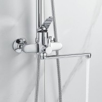 Душевая система Shevanik S6236, цвет хром