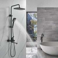 Душевая система Shevanik S6236H, цвет черный матовый