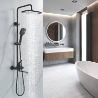 Душевая система Shevanik S6236H, цвет черный матовый