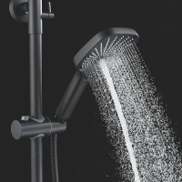 Душевая система Shevanik S6236H, цвет черный матовый