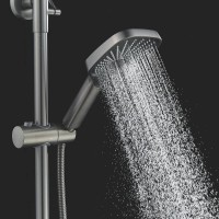 Душевая система Shevanik S6236T, вороненая сталь, gunmetal
