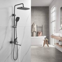 Душевая система Shevanik S6236T, вороненая сталь, gunmetal