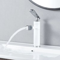 Смеситель для раковины Shevanik S6601F, цвет хром/белый