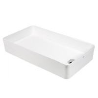 BOND S67-610 Раковина накладная прямоугольная 61,5*35*11,5см белая