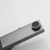 Смеситель для раковины Shevanik S6801T, вороненая сталь, gunmetal