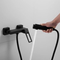 Гигиенический душ Shevanik S6805H-1, со смесителем, цвет черный матовый