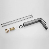 Смеситель для раковины Shevanik S6811T, вороненая сталь, gunmetal