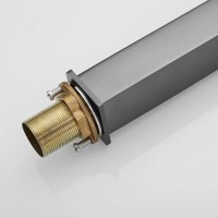 Смеситель для раковины Shevanik S6811T, вороненая сталь, gunmetal