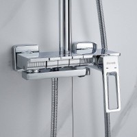 Душевая система Shevanik S6826, цвет хром