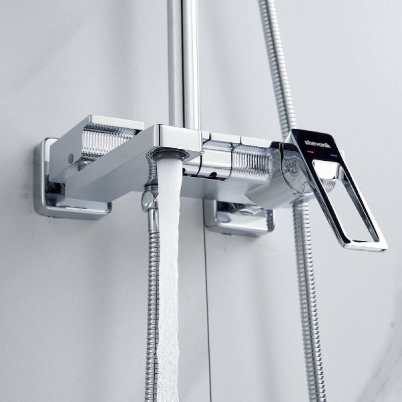 Душевая система Shevanik S6826, цвет хром