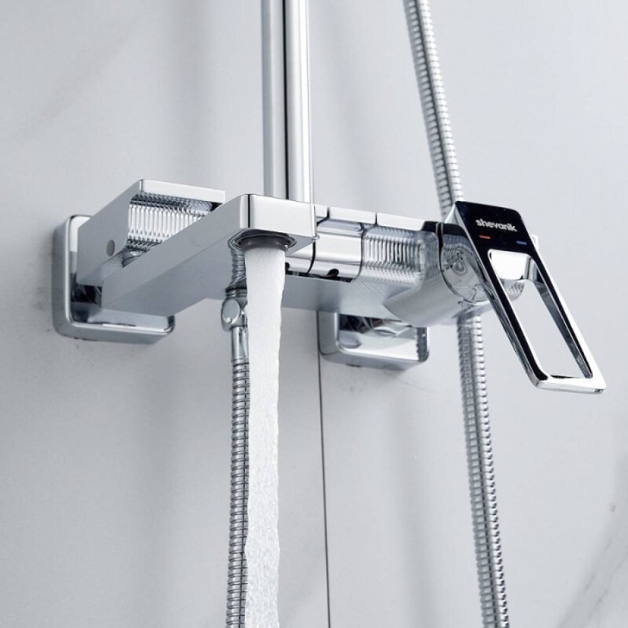 Душевая система Shevanik S6826, цвет хром