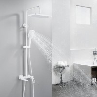 Душевая система Shevanik S6826C, цвет белый матовый