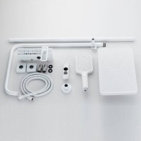 Душевая система Shevanik S6826C, цвет белый матовый