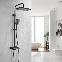 Душевая система Shevanik S6826H, цвет черный матовый