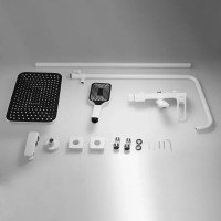 Душевая система Shevanik S6836C, цвет белый матовый