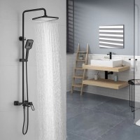 Душевая система Shevanik S6836H, цвет черный матовый