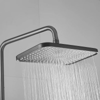 Душевая система Shevanik S6836T, вороненая сталь, gunmetal