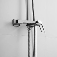 Душевая система Shevanik S6836T, вороненая сталь, gunmetal