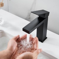 Смеситель для раковины Shevanik S7001H, цвет черный матовый