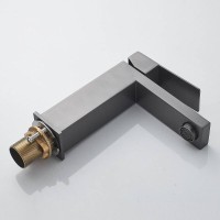 Смеситель для раковины Shevanik S7001T, вороненая сталь, gunmetal