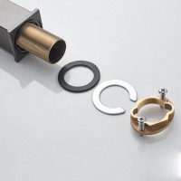 Смеситель для раковины Shevanik S7001T, вороненая сталь, gunmetal