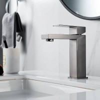 Смеситель для раковины Shevanik S7001T, вороненая сталь, gunmetal
