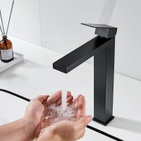 Смеситель для раковины Shevanik S7011H, цвет черный матовый