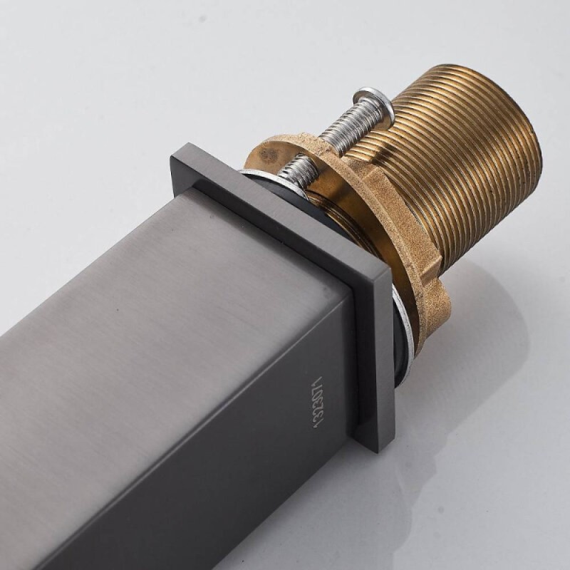 Смеситель для раковины Shevanik S7011T, вороненая сталь, gunmetal