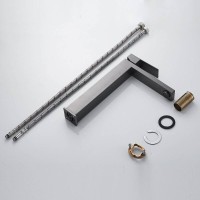 Смеситель для раковины Shevanik S7011T, вороненая сталь, gunmetal