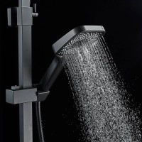 Душевая система Shevanik S7036H, цвет черный матовый