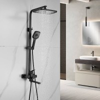 Душевая система Shevanik S7036H, цвет черный матовый
