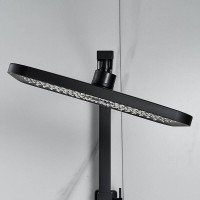 Душевая система Shevanik S7036H, цвет черный матовый