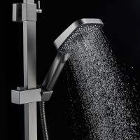 Душевая система Shevanik S7036T, вороненая сталь, gunmetal