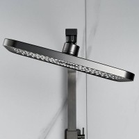 Душевая система Shevanik S7036T, вороненая сталь, gunmetal