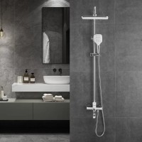 Душевая система Shevanik S8136F, цвет хром/белый