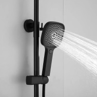 Душевая система Shevanik S8236H, цвет черный матовый