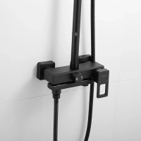 Душевая система Shevanik S8236H, цвет черный матовый