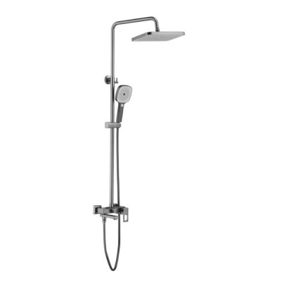 Душевая система Shevanik S8236T, вороненая сталь, gunmetal