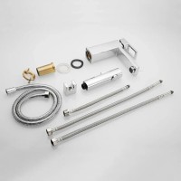 Смеситель для раковины с гигиеническим душем Shevanik S8271, цвет хром