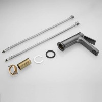 Смеситель для раковины Shevanik S8301T, вороненая сталь, gunmetal